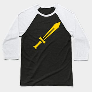 Sword Yellow Baseball T-Shirt